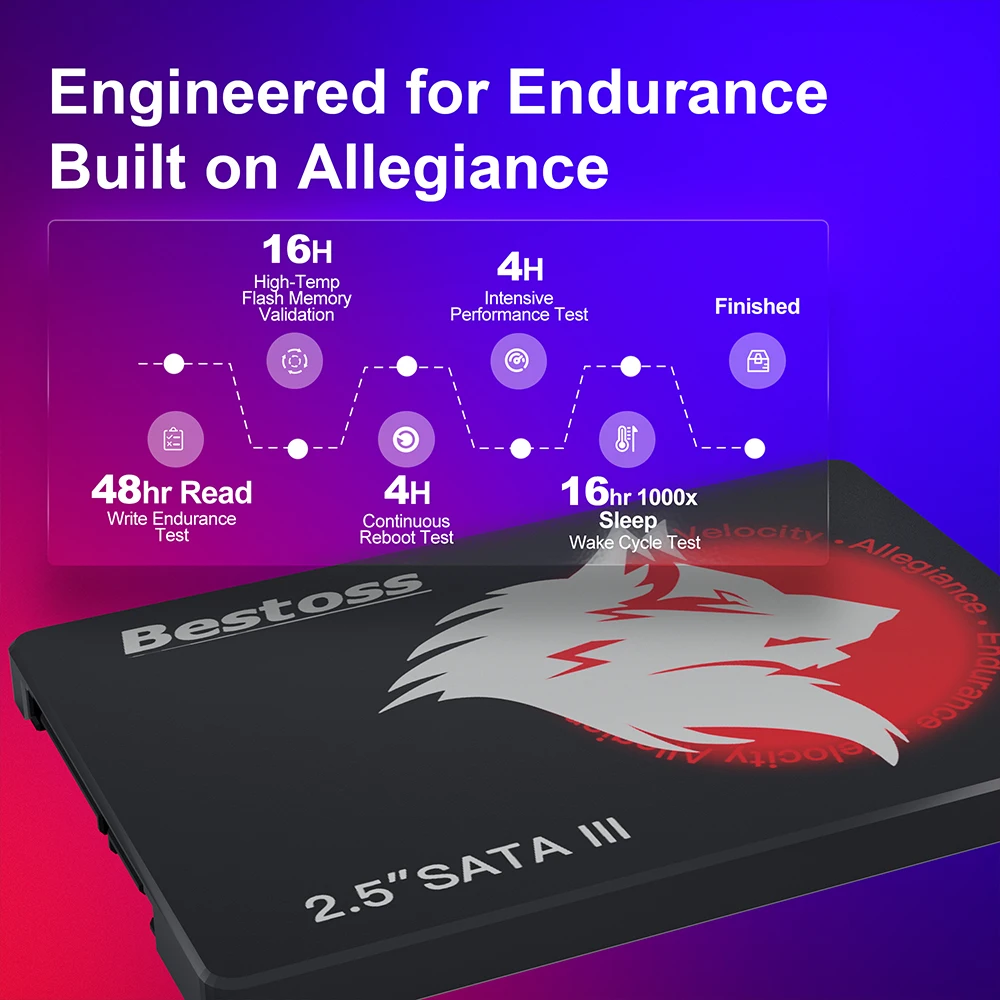 Bestoss SSD 2.5 بوصة SATA 3.0 120GB 128GB 240GB 256GB 288GB 480GB 512GB 1TB SSD القرص الصلب #5