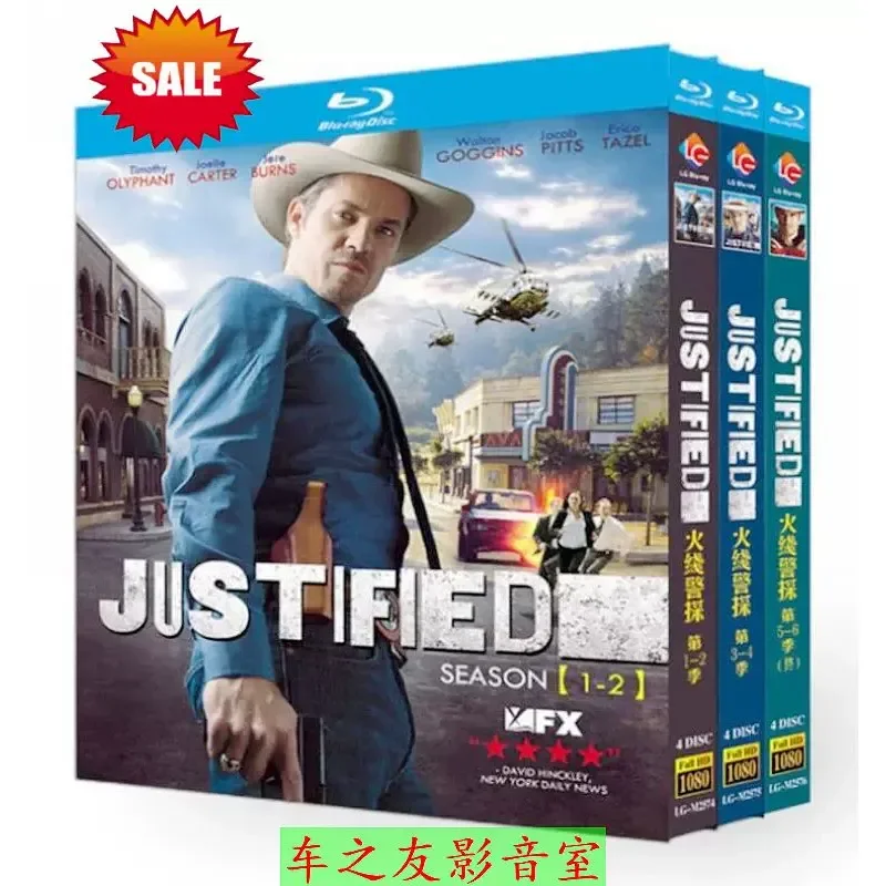 BD Blu ray High Definition American Drama The Wire Detective Season 1 to 6 Justified 12 Pieces CD Box Collection