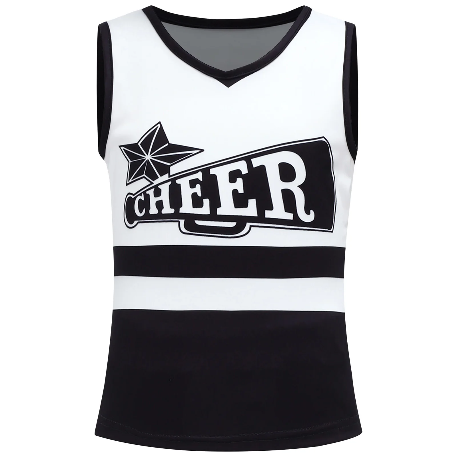 

Костюм черлидинга для школьниц с цветочным шаром, детские комплекты одежды из 5 предметов, униформа лидера поддержки, детская одежда команды поддержки