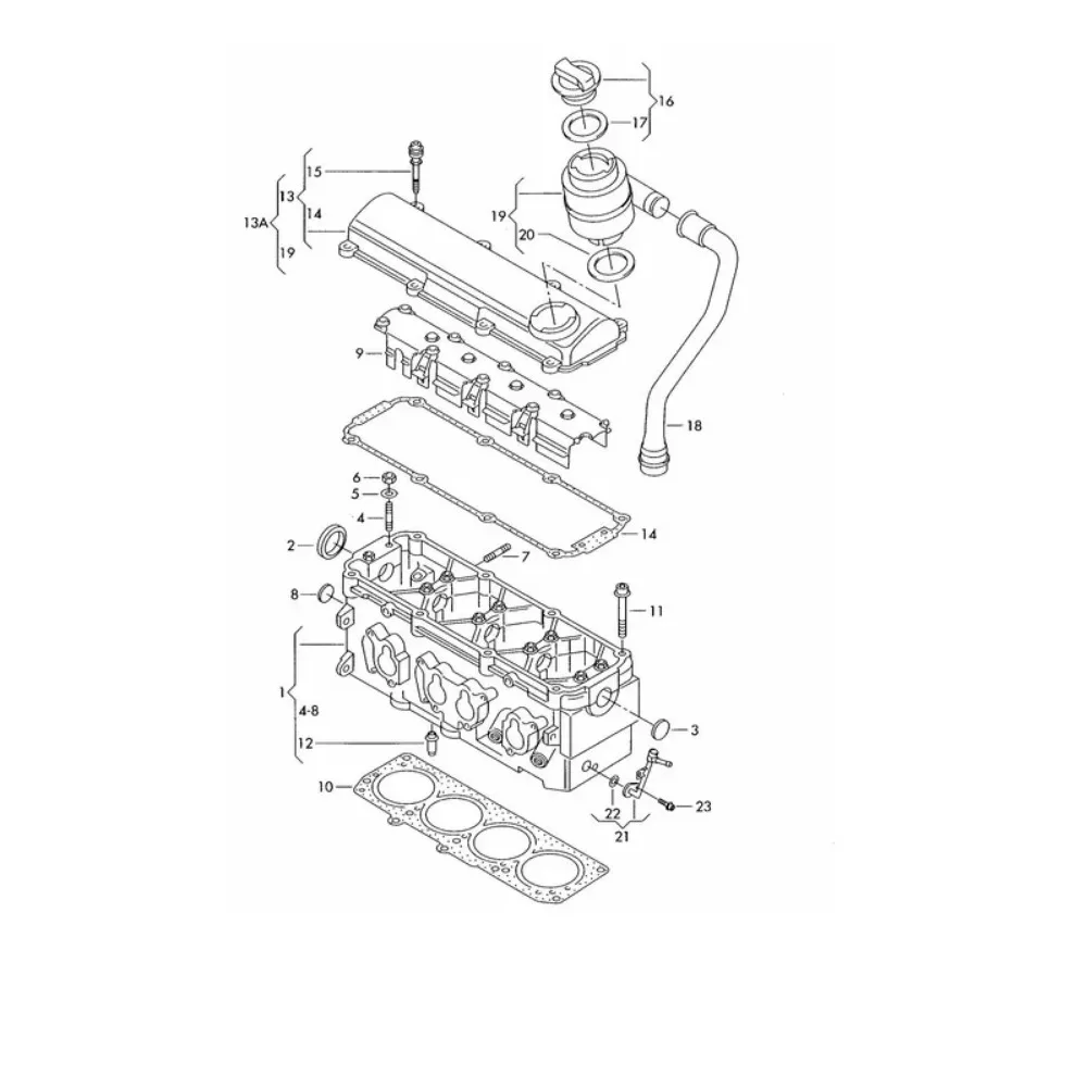 06B103483G Valve Cover Gasket for VW Polo BWH BWG BJH BRY BCD 2002 2003 2004 2005 2006 2007 2008 2009