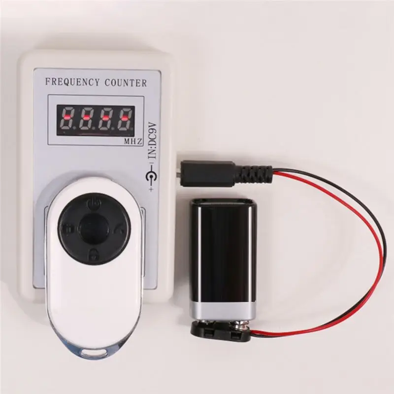 AT42 Handheld Remote Control Wireless Frequency Meter Digital Counter Tester 250-450MHz for Car Auto Garage Door