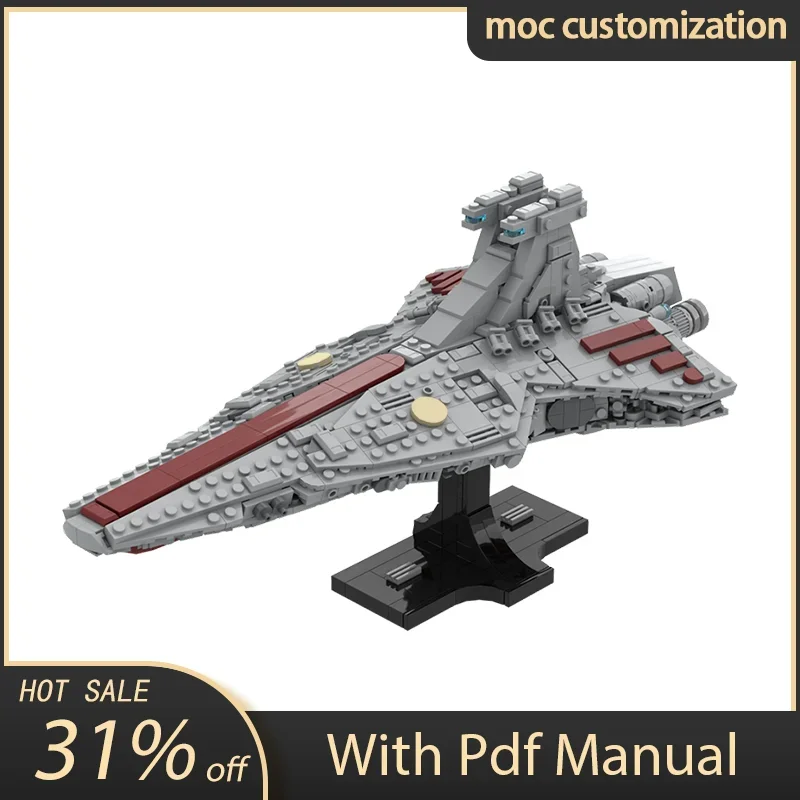 

1143PCS Star Battle Venator Class Republic Attack Cruiser Creative Children Brick Toy Birthday Building Present Blocks