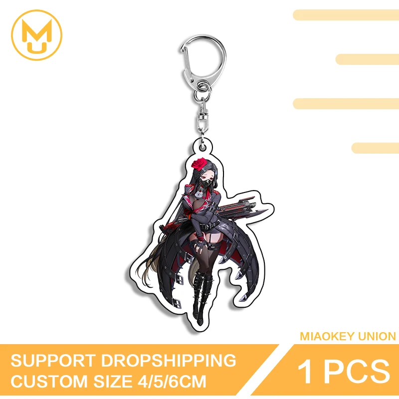Beautiful Trendy Devil Girl Exquisite Artistic Attractive Double Sided Keyring Ingenious Fashion Shockproof Decorations