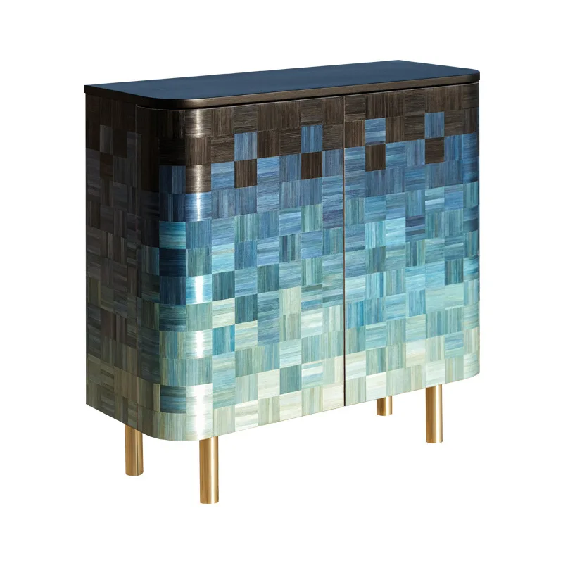 

Italian style, light luxury, porch cabinet, living room, against the wall, decoration, modern, simple, solid wood