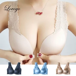 Sexy Push Up Bra Top Lace Seamless Unwired Women Bra Without Frame Bracket Bralette For Women Underwear Bh Backless Wireless Bra