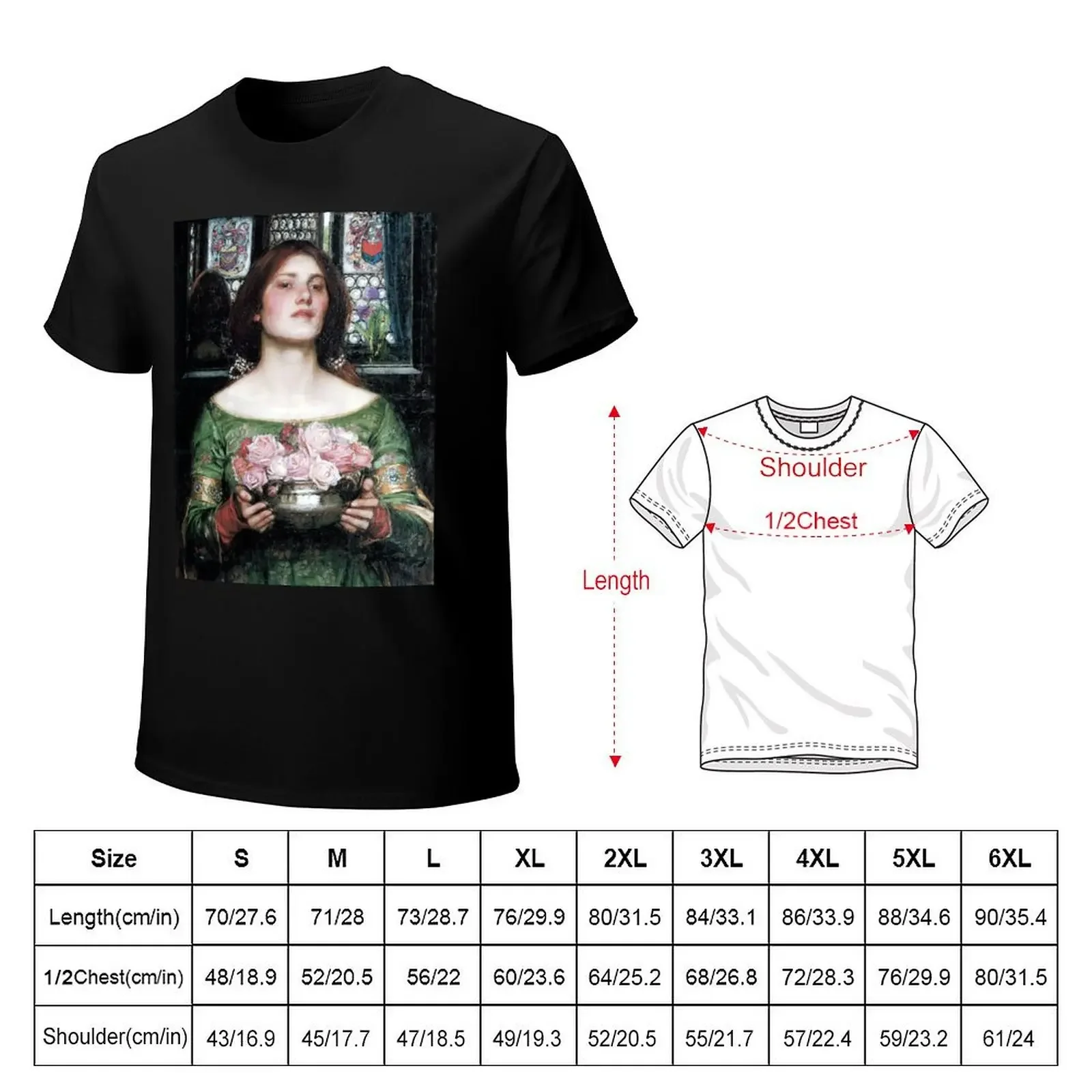 Gather Ye Rosebuds While Ye May - John William Waterhouse T-Shirt anime stuff cotton graphic tees t shirts for men graphic