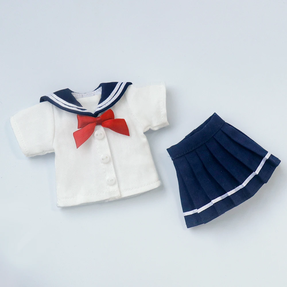 Blyth Kleding Kant Vintage Jurk Shirt Plooirok Uniform Set Meid Rok Pak Ymy Licca Azones Ob22 24 27 Pop Accessoires