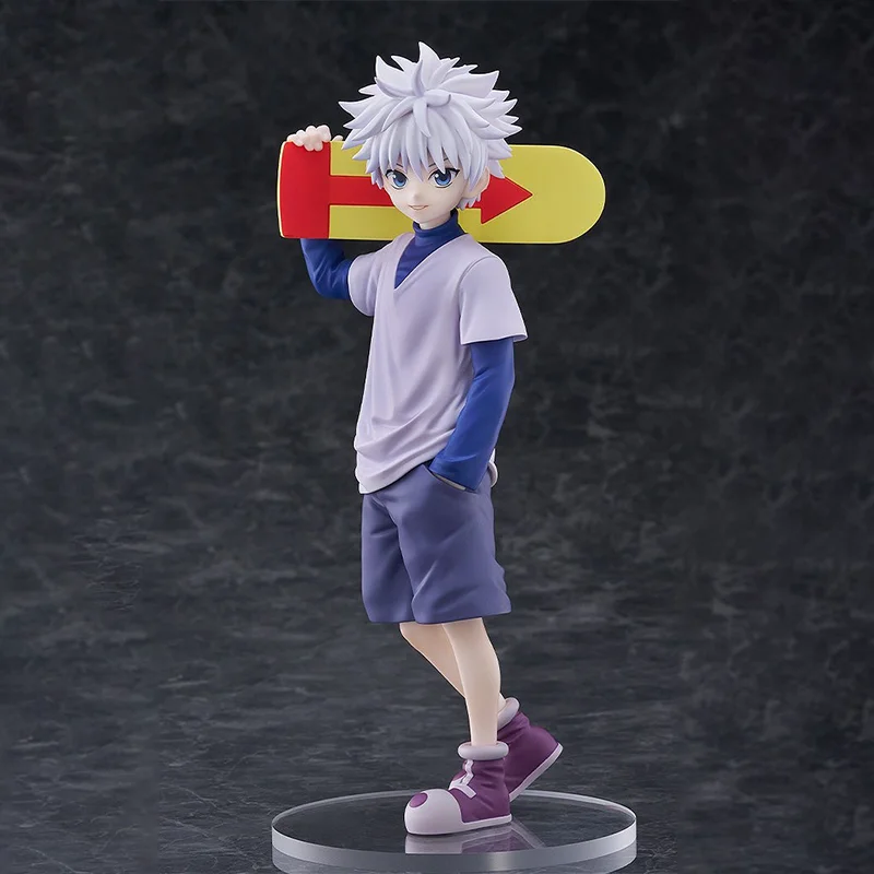 【100%original】GOOD SMILE COMPANY  Hunter × Hunter - Killua Zoldyck Pop Up Parade L H=21CM Garage Kit Action Figure Gifts Toys