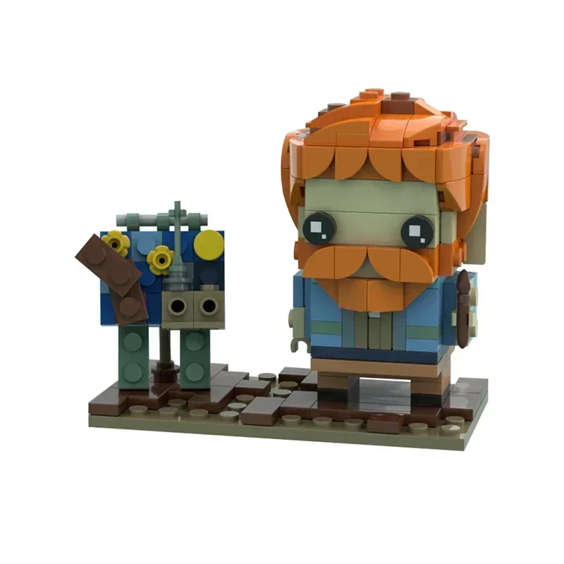 Moc Vincent van Gogh Brickheadz Classic Movie Building Blocks Model Action Figures Construct Bricks Toy Children Gift Juguetes