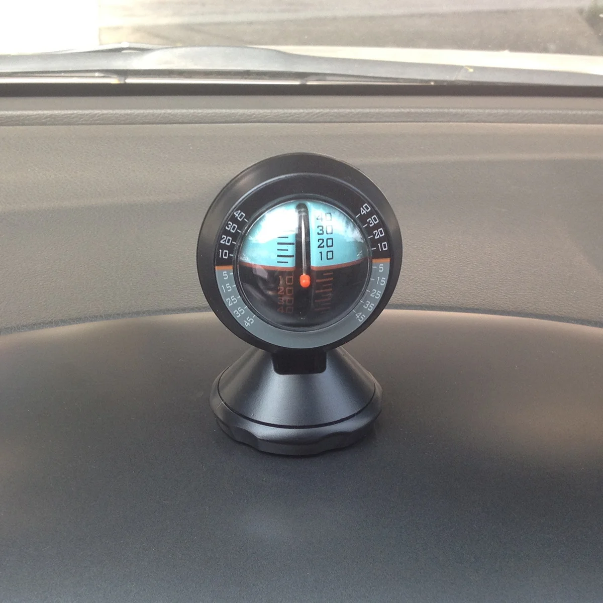 

Car Inclinometer Level Indicator Black Adjustable Slope Angle Tilt Gauge Vehicle Inclinometer Measure Tool Car Level Indicator