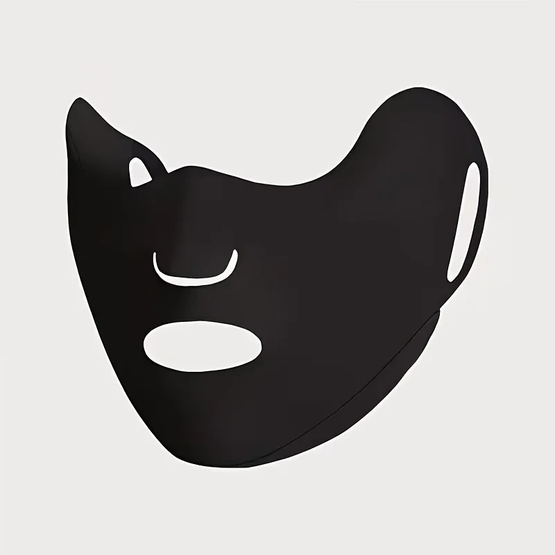 2 Stück Sommer-Gesichtsmaske aus Eisseide, Unisex, dünn, schnell trocknend, atmungsaktives Kopftuch mit Öffnungen für Augen, Nase und Mund, UV-Schutz – Detail 3