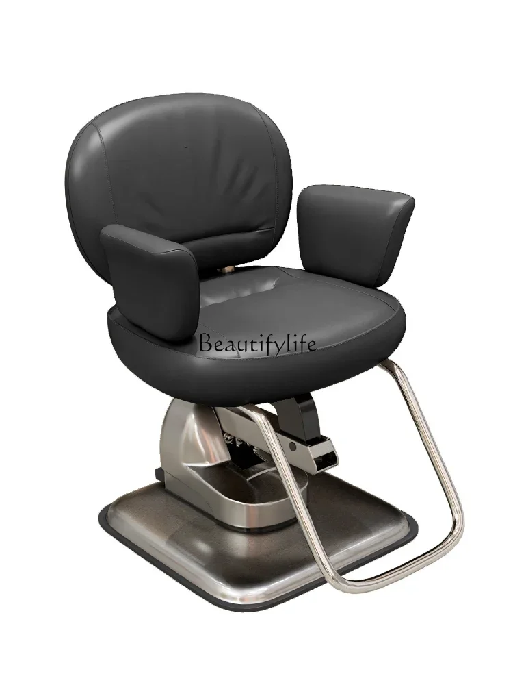 High-End Japanese-Style Hairdressing Chair for Hair Salon Barber Shop Electric Adjustable Hot Dyeing Hair Cutting Chair