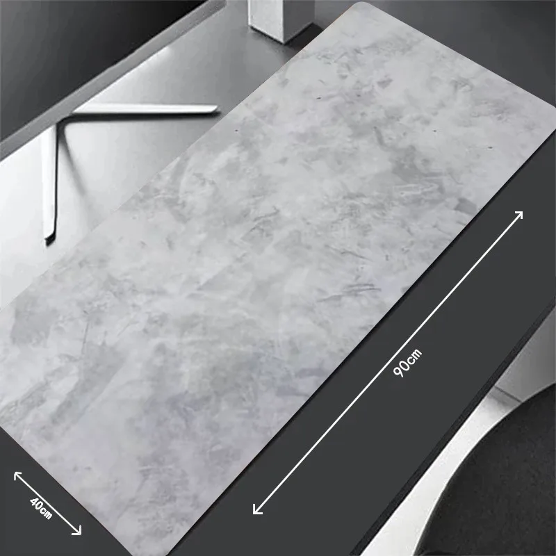 Gray Texture Pattern Mouse Pad Large Gamer Mechanical Keyboard Pads XXL Anti-slip Design Computer Games Long Table Carpet Mats