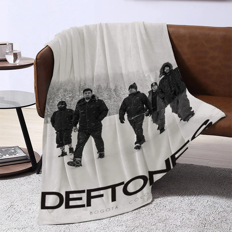 

American Rock Band Deftones Blanket Double Bed Comforter Furry Sofa Blankets & Throws Winter Bedspread the Knee Warm Baby Fleece