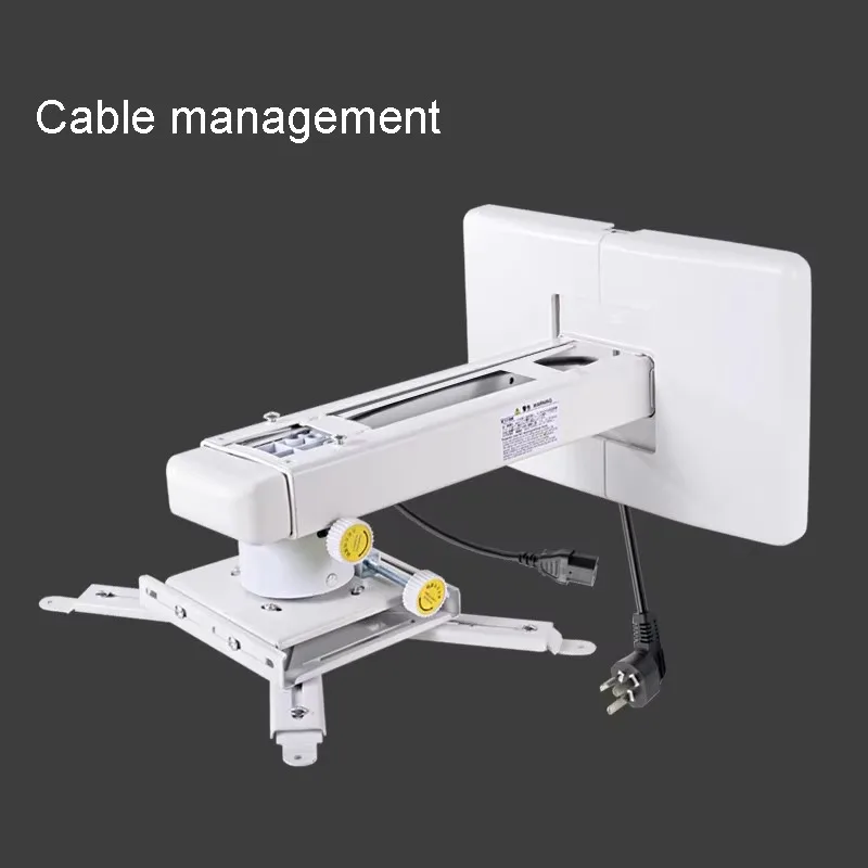 Adjustable Length Universal Short Focus Retractable Projector Bracket Wall Mounted 30kg Load-bearing Projector Bracket