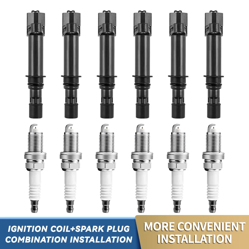 

8PCS Ignition Coils UF270 56028138AF Iridium Spark Plugs suitable for Jeep for Grand Cherokee for Commander for Dodge for Wing