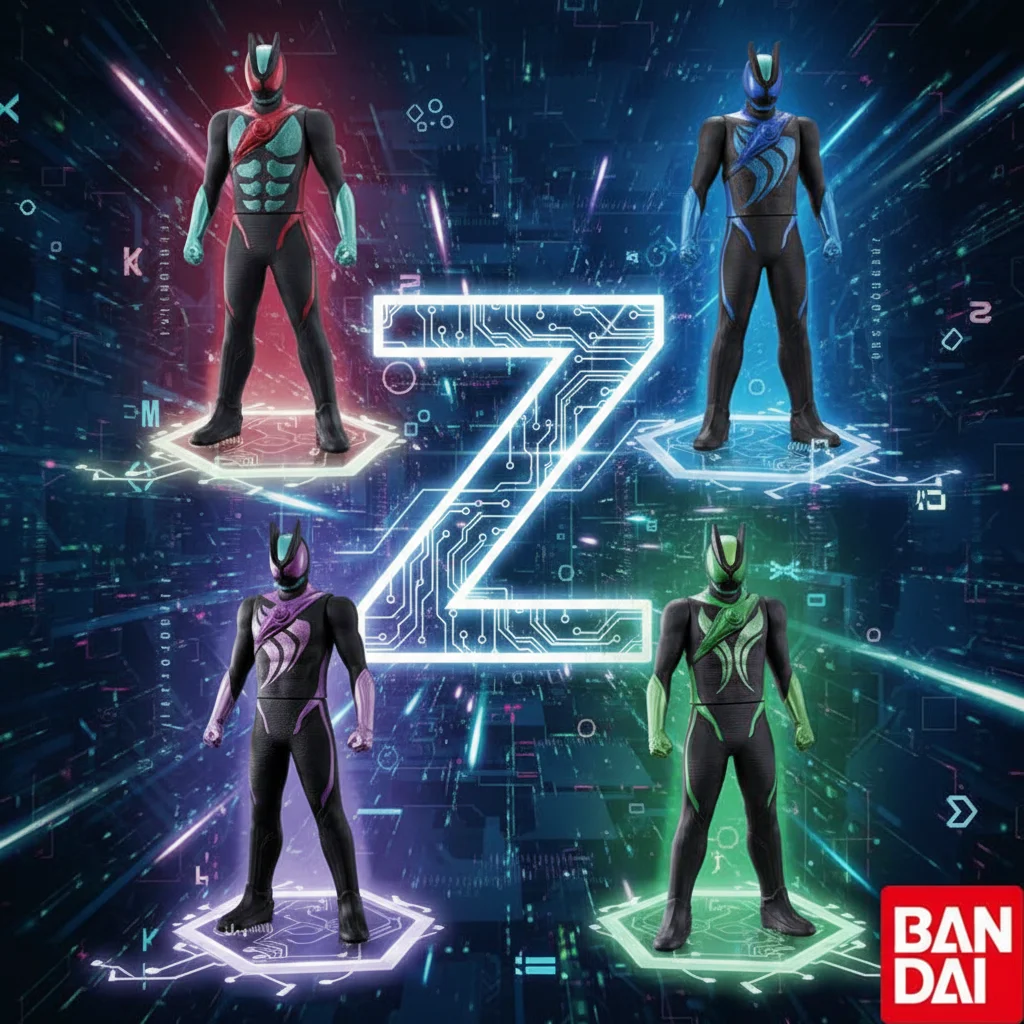 Bandai Kamen Rider ZEZTZ 4-Figure Set: Physicam Impact, ZTechnorom Stream, ZEsprime Recovery, ZParadigm Wonder Action Figure