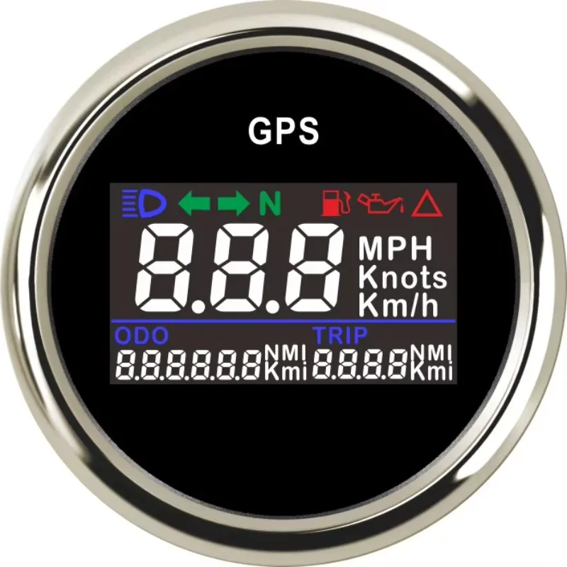 52mm Digital GPS Speedometer Speed Gauge Odometer for 12/24 Volts New Condition for Cars Motorcycles Trucks Yachts view 5
