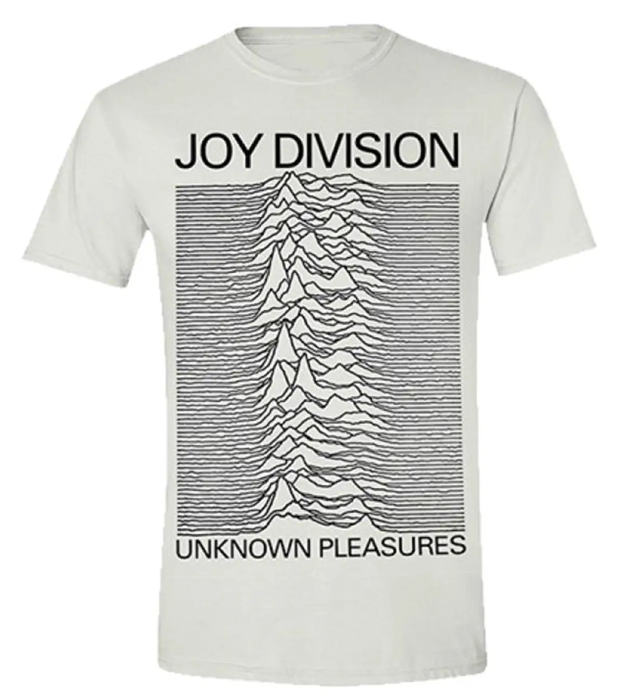 

Joy Division 'Unknown Pleasures' White T shirt - NEW