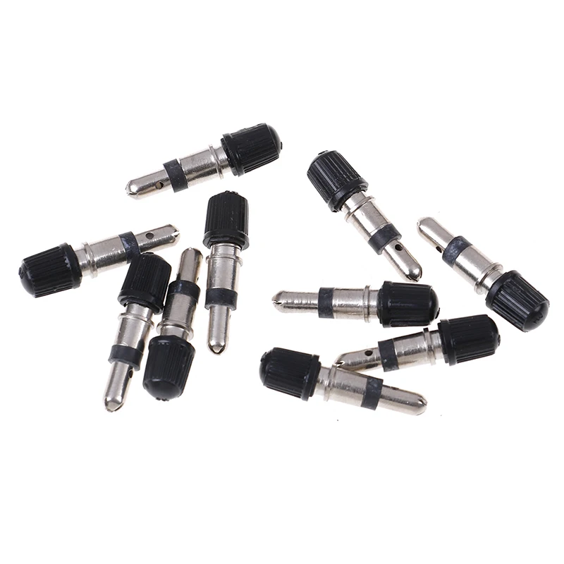 10Pcs Bicycle valve core removable german without tubes tubeless copper