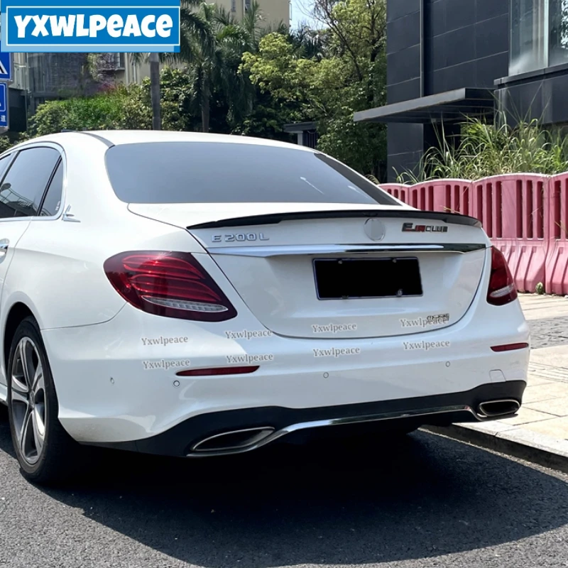 

For Mercedes Benz W213 Spoiler 2016-2021 E-class E200 E300 E320 E63 High Quality ABS Plastic Rear Trunk Lip Spoiler Car Styling