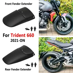 Front/Rear Fender Extender For Triumph Trident 660 2021-ON Wheel Hugger Black