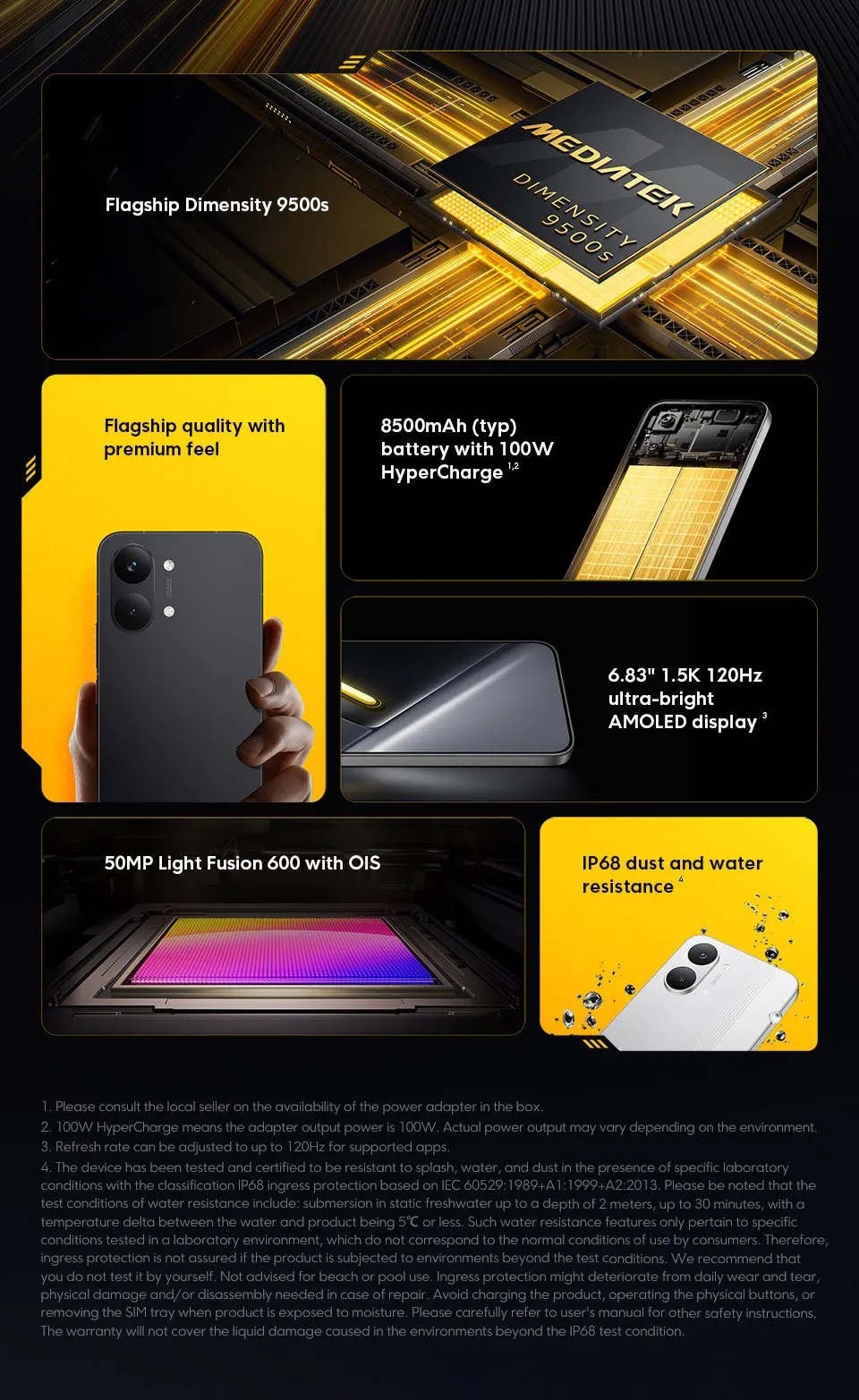POCO X8 Pro Max 5G Smartphone Global Version 8500mAh battery 6.83'' 1.5K 120Hz Ultra-Bright AMOLED Display Dimensity 9500s NFC
