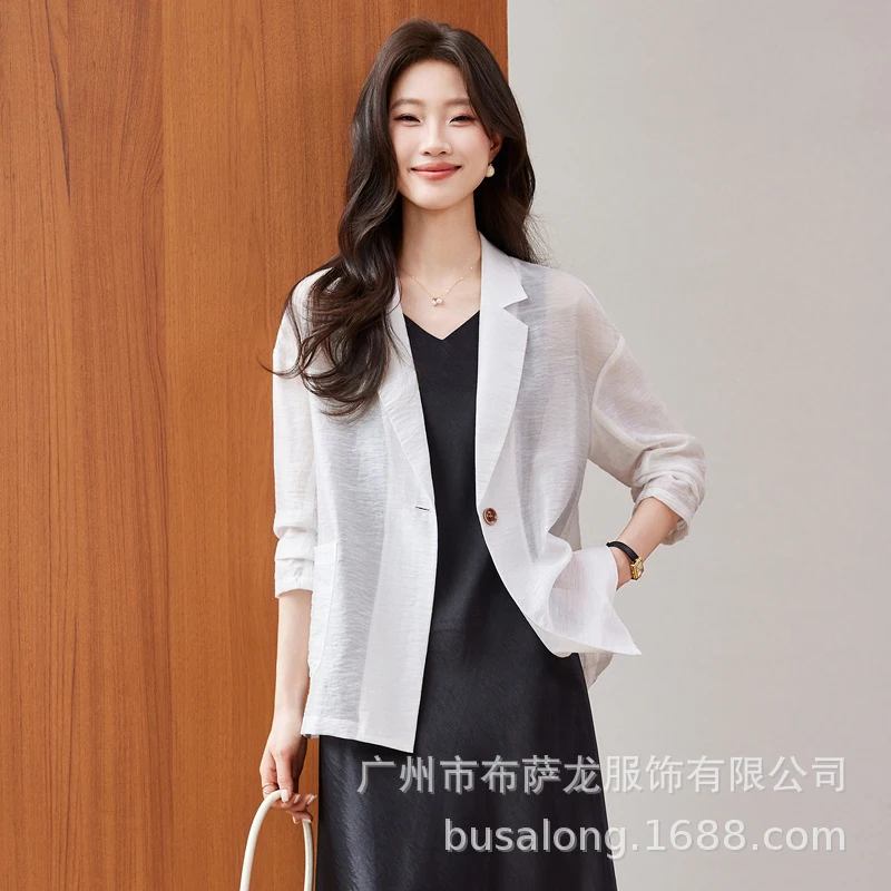 2026New Busa women's long-sleeve dragon sun protection suit, professional blazer, formal women's jacket, workwear wholesale