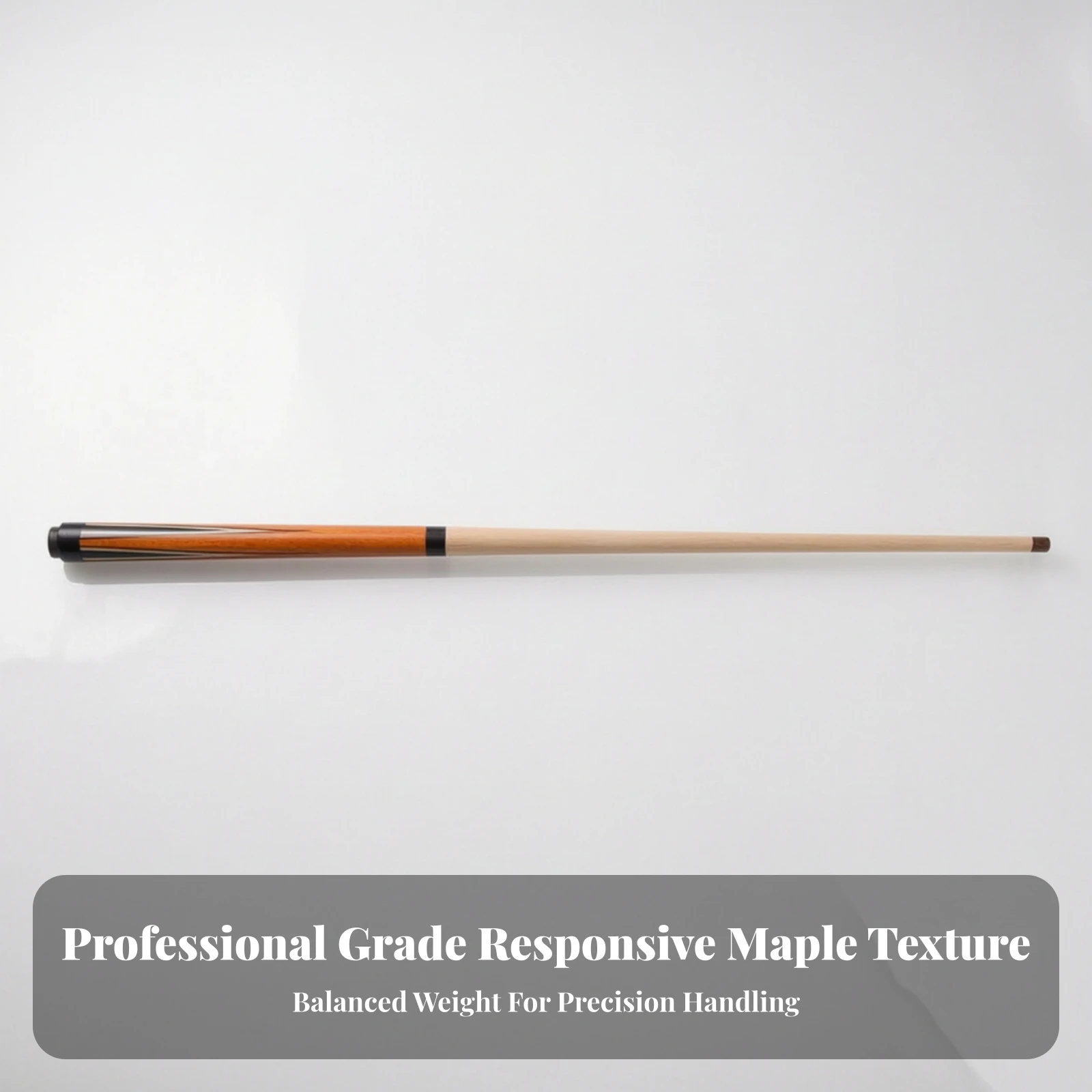 Professional Maple Pool Cue with 1/2 Split Design 107cm Sturdy Ahorn Construction for Easy Transport and Storage