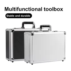 Portable Aluminum Tool Box Safety Equipment Toolbox Instrument Box Storage Case Suitcase Impact Resistant Case With Sponge