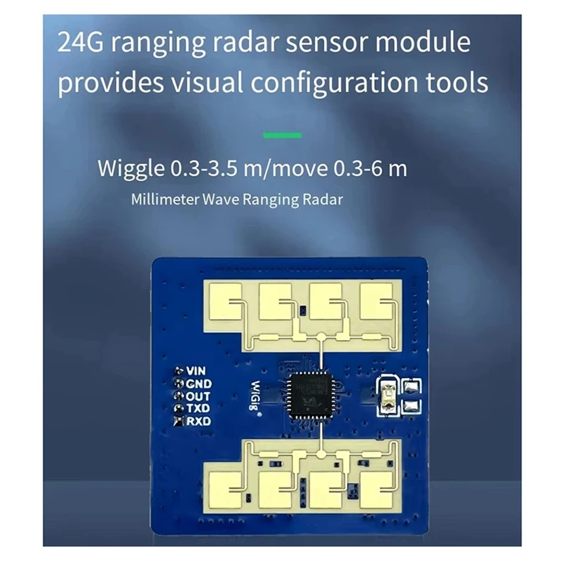 New LD2411S Smart Home 5V 50Ma High Performance 24Ghz Motion / Mini Motion Human Sensing Distance Sensor Module