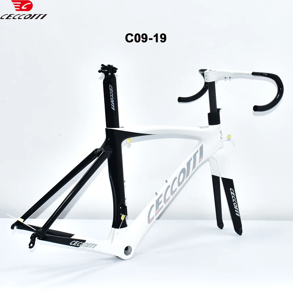 Ceccotti Factory Road Bike Frame fit Max 700*28C tires V Brake Bicycle Frameset available size 49-58cm Carbon Frame
