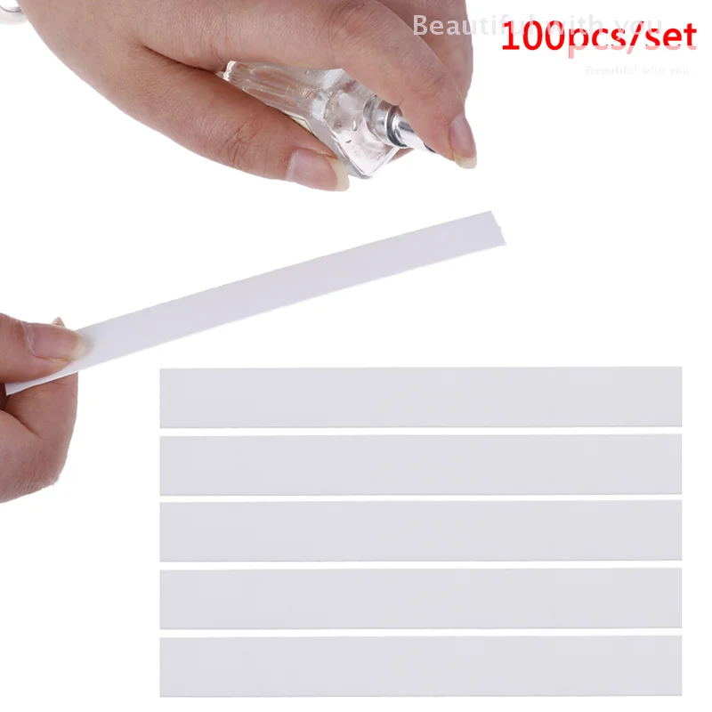 100pcs 130*15mm Aromatherapy Fragrance Perfume Essential Oils Test Paper Strips