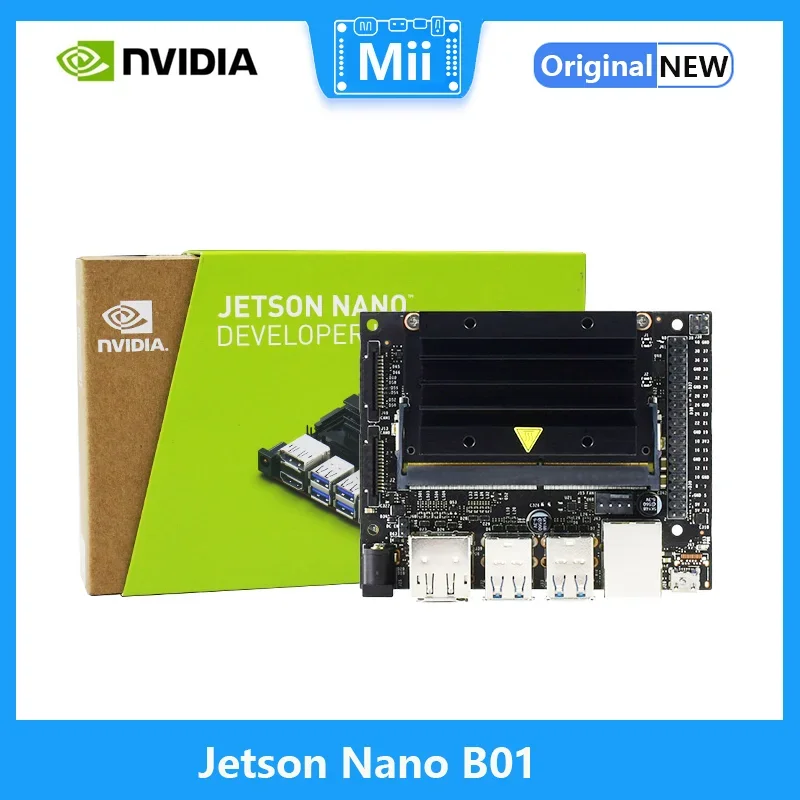 كمبيوتر Jetson Nano B01 قوي صغير AI ، يدعم تشغيل الشبكات العصبية ، ما وراء التوت ، 4 جيجابايت