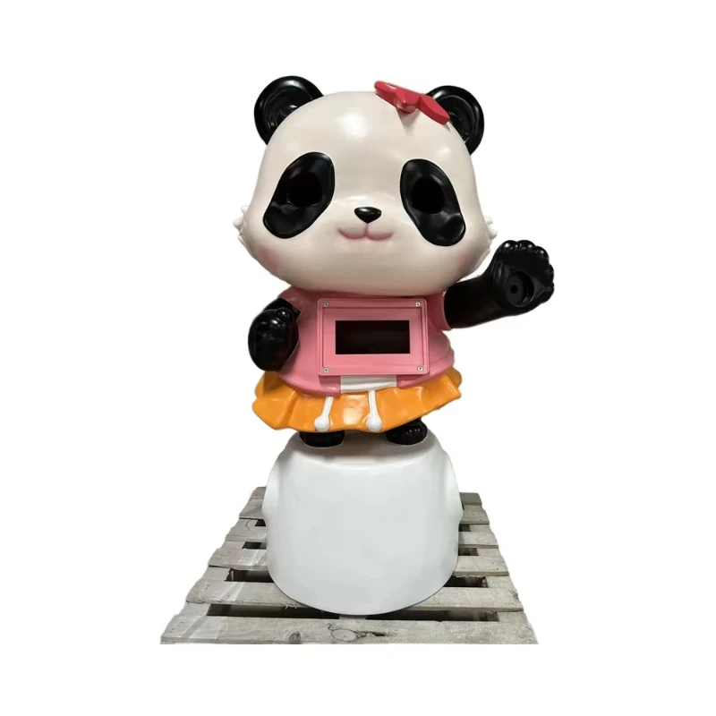 

Large outdoor fiberglass sculpture cartoon character animal mall