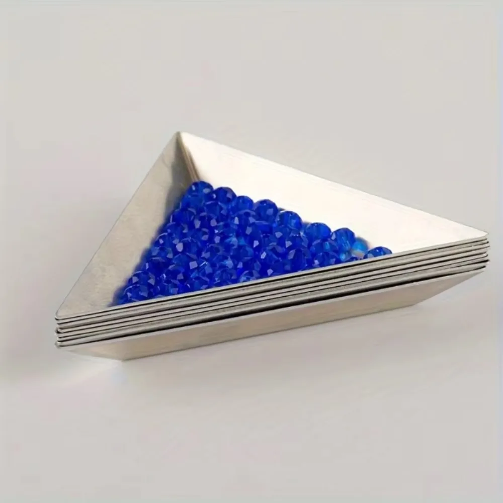 Triangle Bead Sorting Tray Jewelry Classification Triangle Plate Loose Bead Plate for Jewelry Making Gemstone Storage Organizer