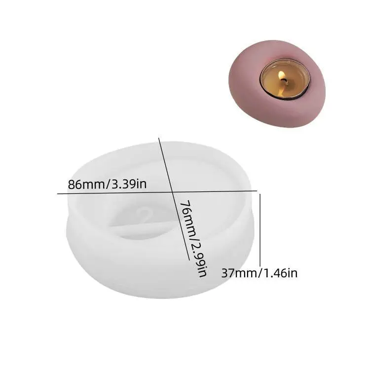 

Crystal Silicone Holder Mold Irregular Bubble Design DIY Tealight Holder Mold Cement Concrete Plaster Home Decor Casting