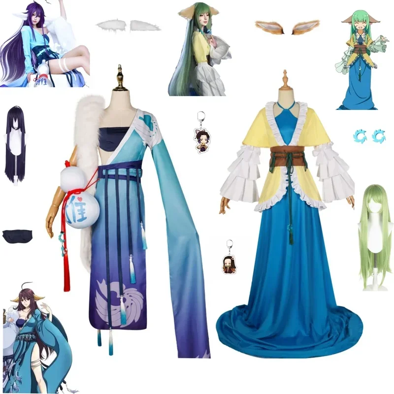 Anime Fox Spirit Matchmaker Tushan Yaya Cosplay Costume Role Play Comic With Dress Hallowmas Party Wigs Animation Prop