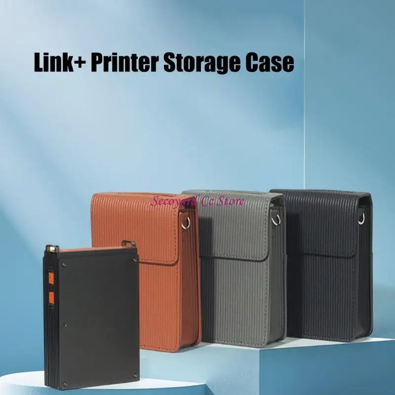 N3UC Multifunctional Shock Absorbing Camera Storage Case Leather Texture for Printer