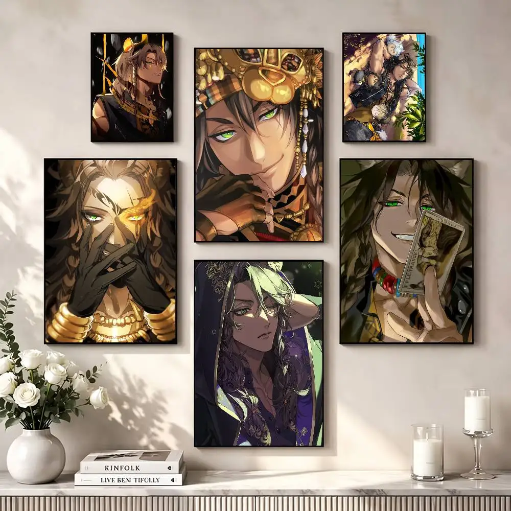 Twisted Wonderland Leona Kingscholar Poster Waterproof Wall Art Sticker For Bar Living Room Vintage Decor High Quality Print