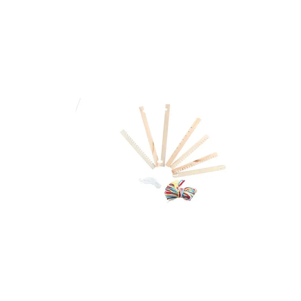 Easy Operate DIY Wooden Weaving Loom Starter Kit Homemade Mini Knitting Machine Wooden Knitted For Children Gifts