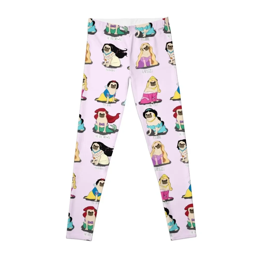 

Pug Princesses Leggings sport legging sports shirts gym Womens Leggings