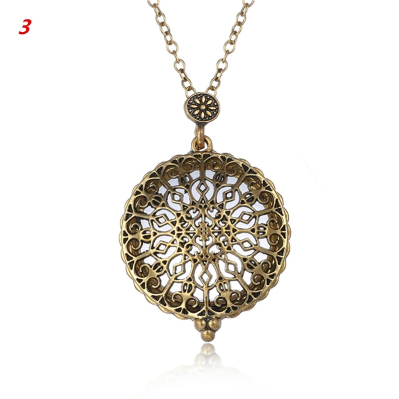 1pc Vintage Chain Glass Hot Necklace Pendant Grandma Gift Metal Magnifier