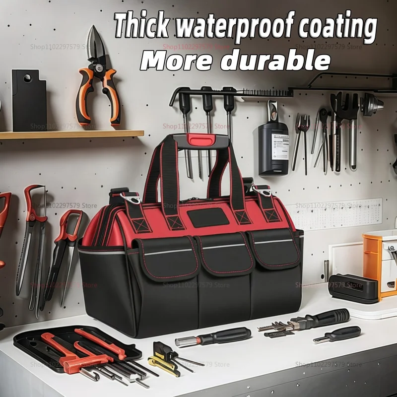 أظافر فولاذية مقاومة للماء من قماش أكسفورد، إدراجات وظيفية لزيادة سعة تحميل متينة لتخزين ورشة عمل البناء