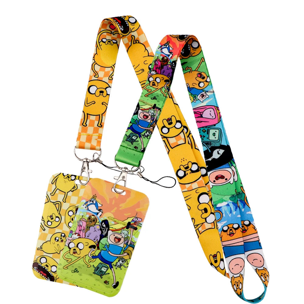 

Novel Cartoon Neck Strap Lanyards Keychain Badge Holder ID Credit Card Pass Hang Rope Lariat Lanyard for Keys Anime Accessories