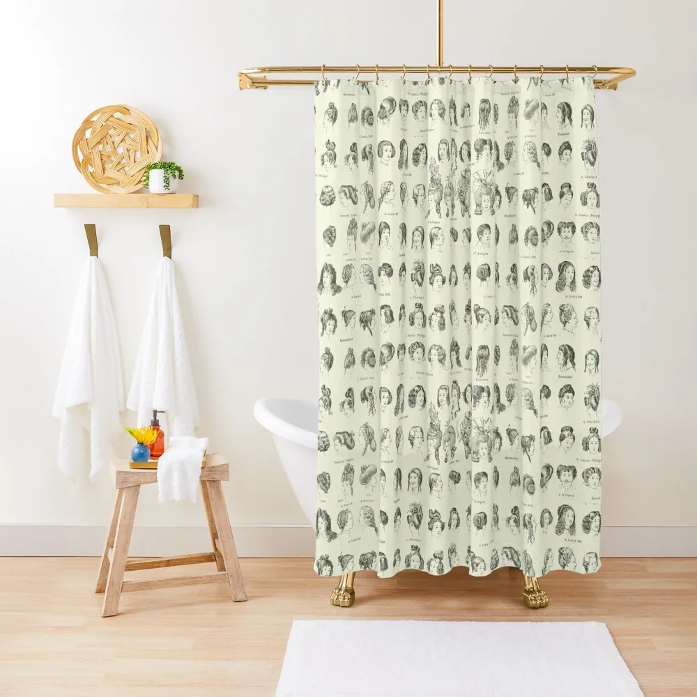 

Historical Hair Shower Curtain Anime Shower For Bathrooms Waterproof Bathroom Shower Window Curtain