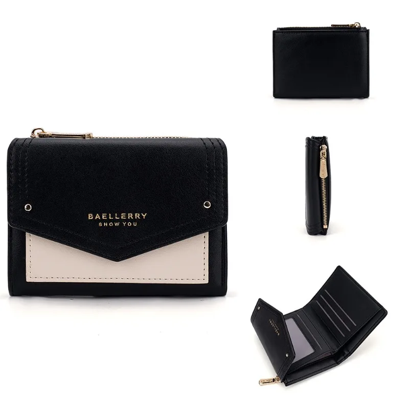 Baellerry Luxury Brand Fashion Zipper Wallets Womens Long Purses Handbags Coin Purse Cards Holder PU Leather Billfold Wallet