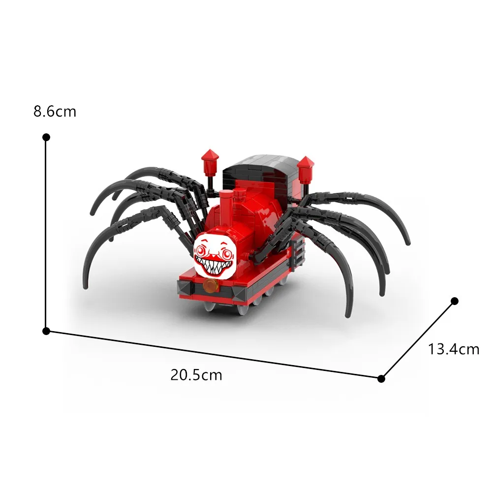 Horror Games Choo Choo Charles Figure Monster Spider Animal Charles Train Model Block DIY Toy for Boys And Girls