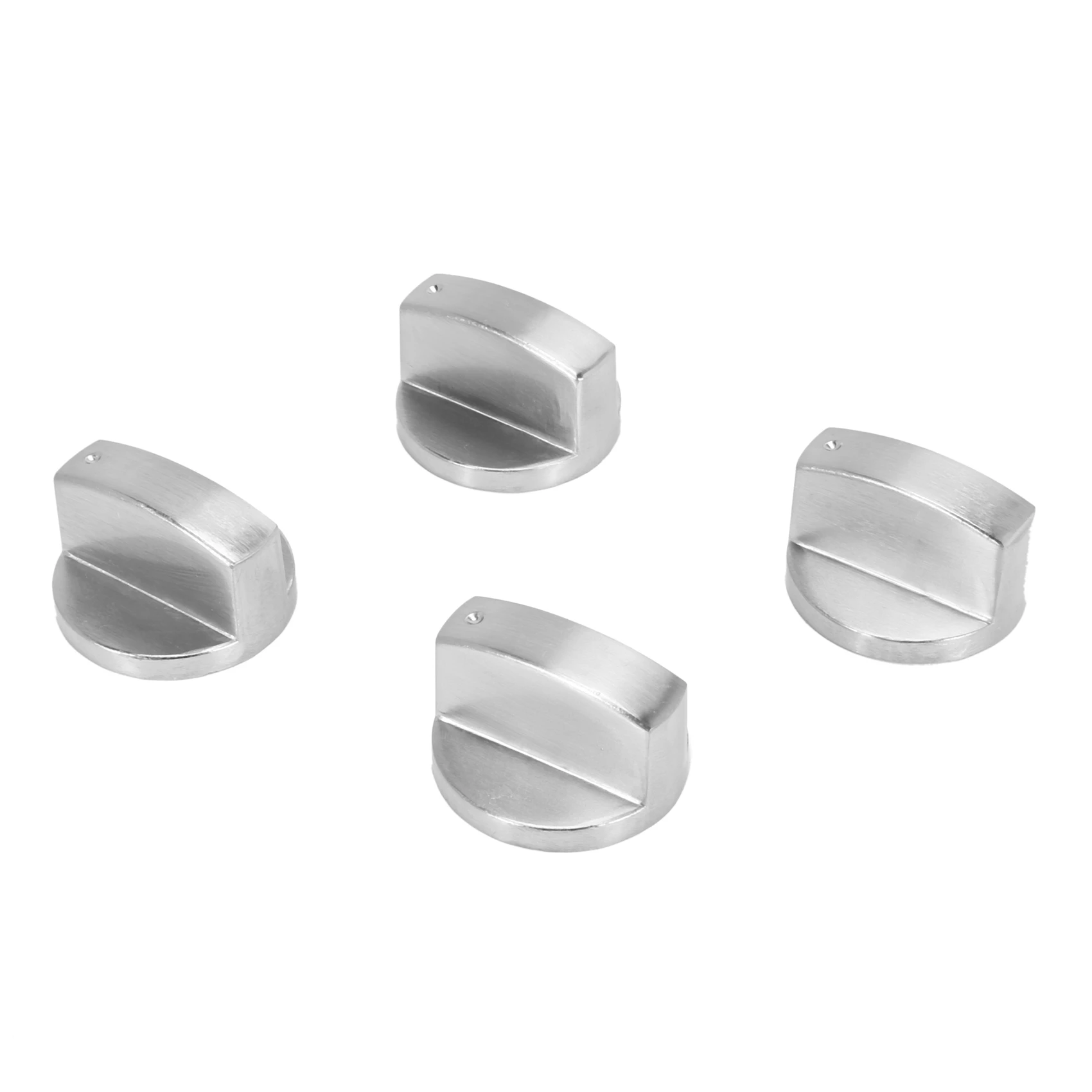 Kenop kompor, tombol Oven (4 buah),6mm tombol kontrol kompor Gas perak Universal adaptor saklar putar permukaan memasak