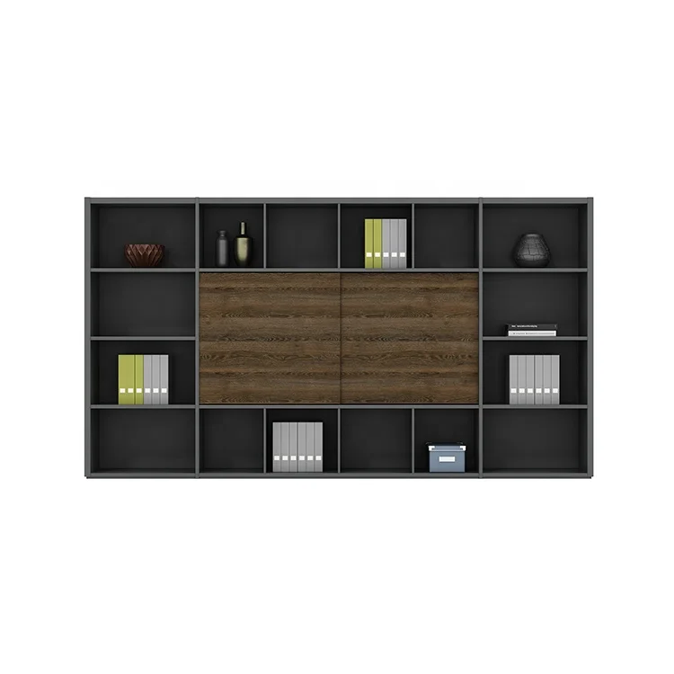 Custom Office Furniture Home Living Room Laptop Wood Drawer Bookshelf File Wall Storage Cabinet